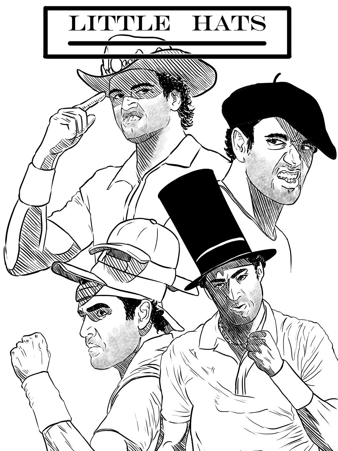 Poster Little Hats